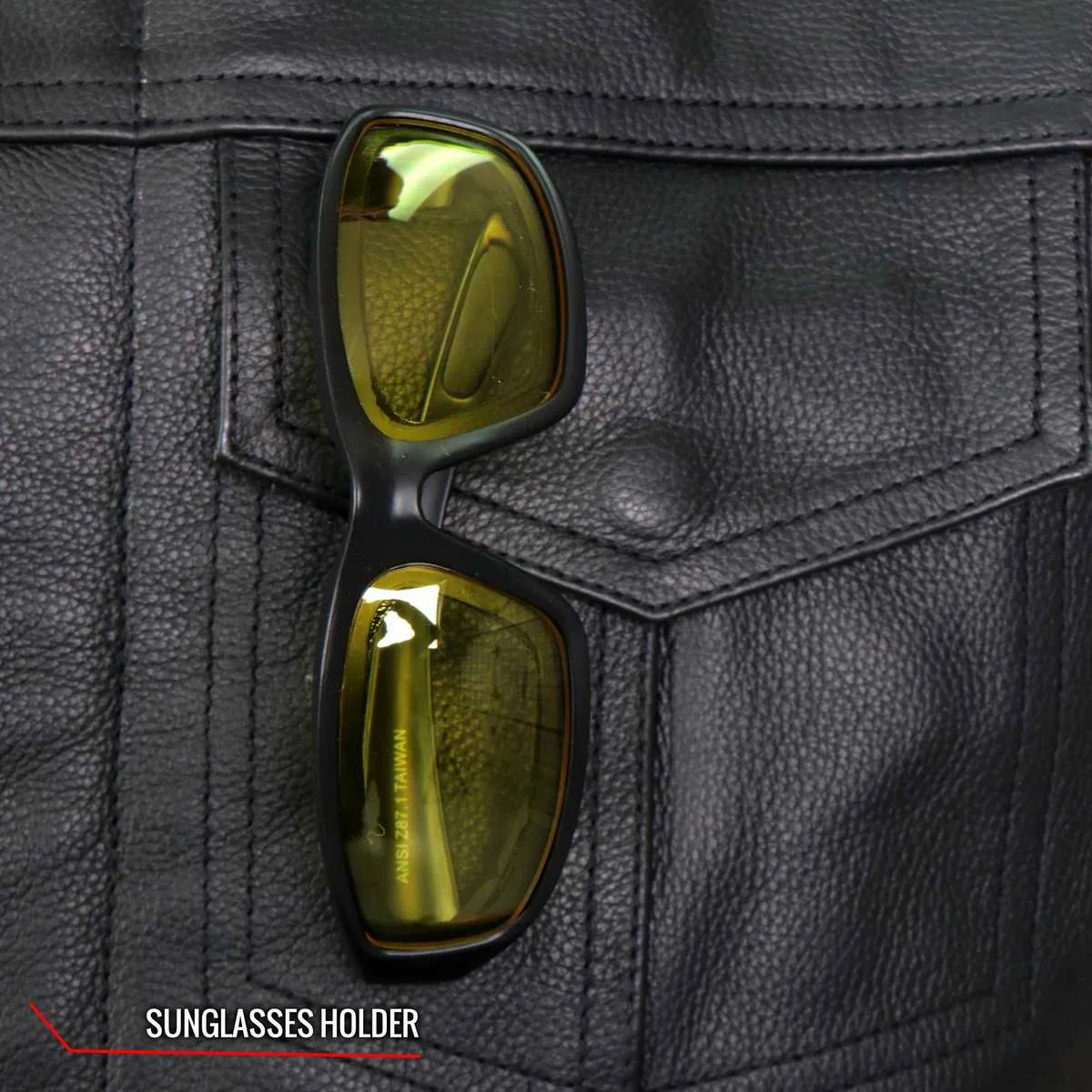 Hot Leathers VSM1059 Men's Black 'Flannel Grey' Conceal and Carry