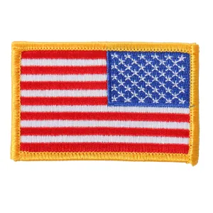 Hot Leathers Yellow Border Right Arm Flag 3"X2" Patch