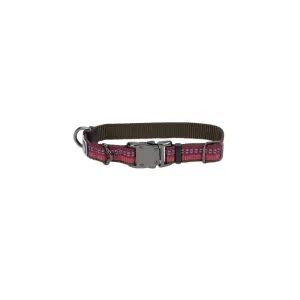 K9 Explorer Reflective Adjustable Dog Collar, Berry XS