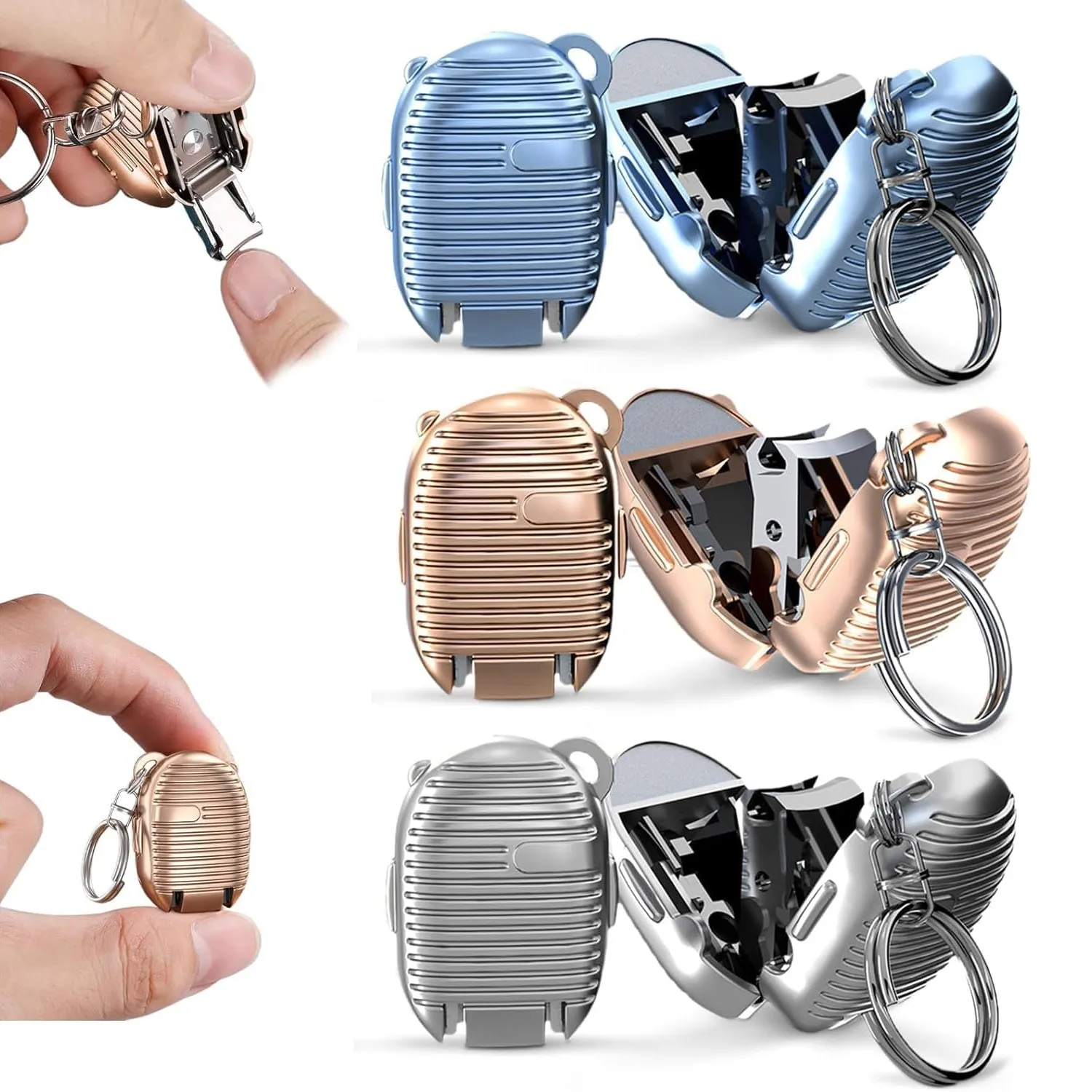 Keychain Nail Clipper Small Multicolor Clippers (1 Pc)