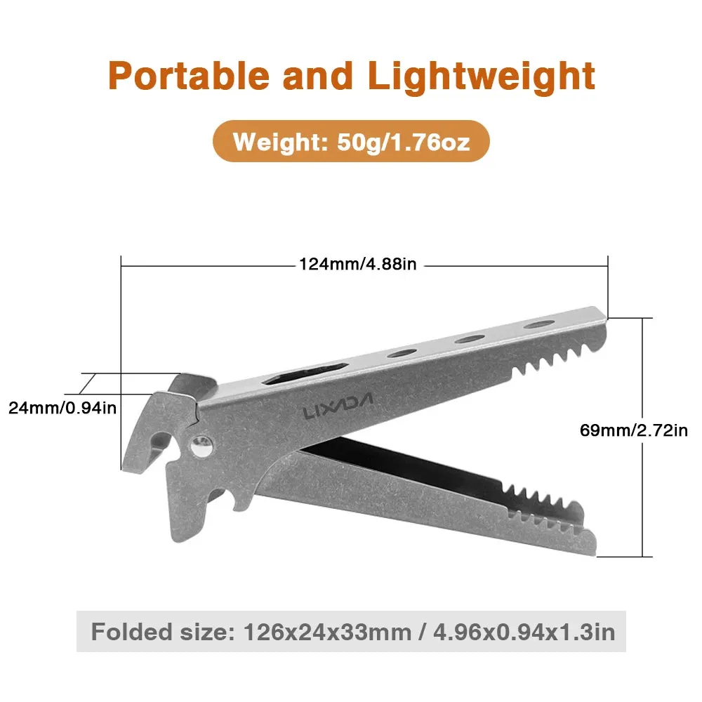 Lightweight Plate Clip Pure Ti Anti-scalding Multi-functional Pan Gripper Suitable for Various Shapes of Bowls and Plates