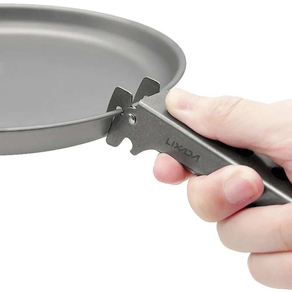 Lightweight Plate Clip Pure Ti Anti-scalding Multi-functional Pan Gripper Suitable for Various Shapes of Bowls and Plates