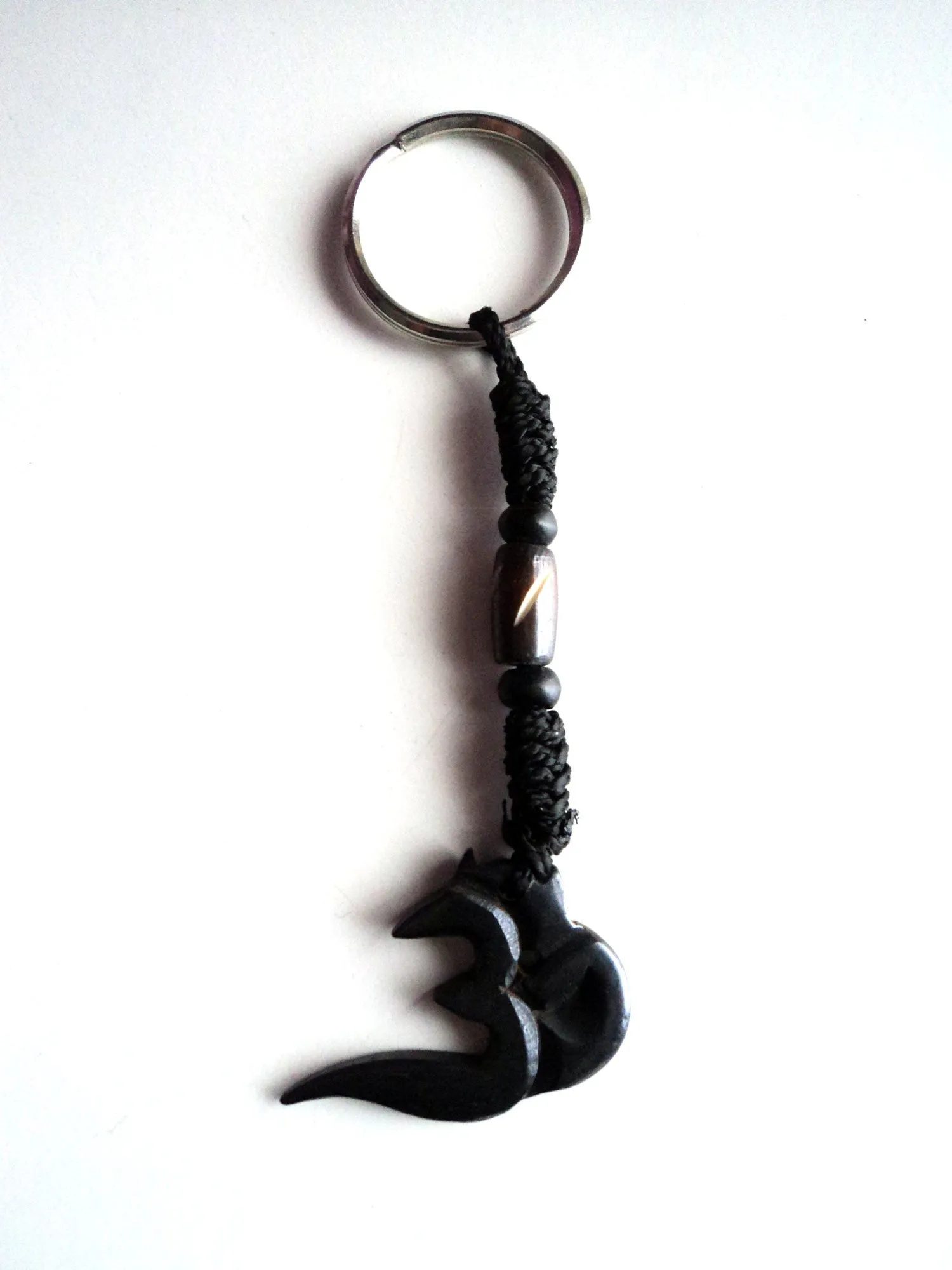 Mantra Om Bone Keychain
