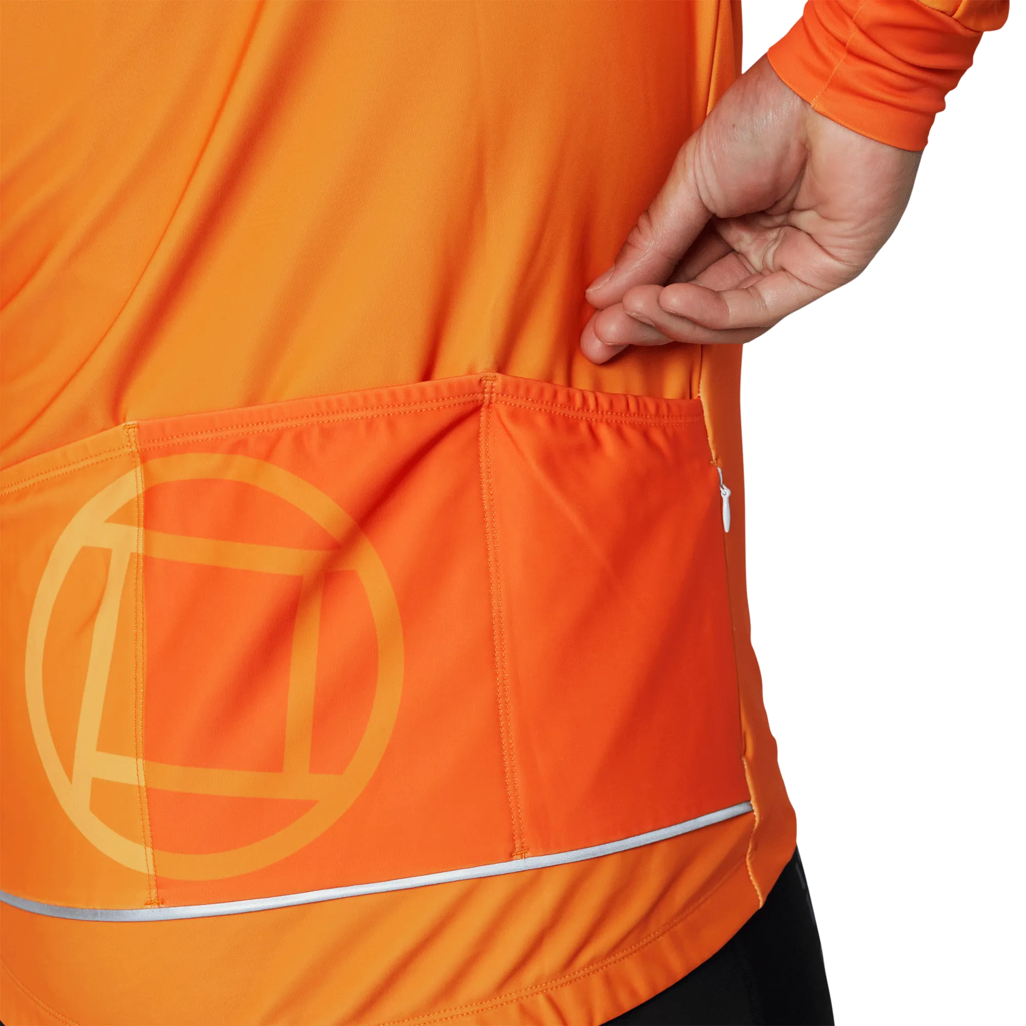 Men's Thermal Long Sleeve Vest | LOMBARD Tangerine