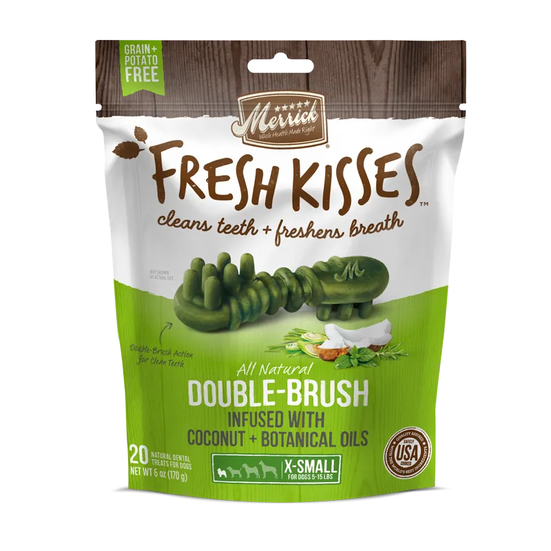 Merrick Dog Dental Treats Fresh Kisses - Coconut Oil XS 170g