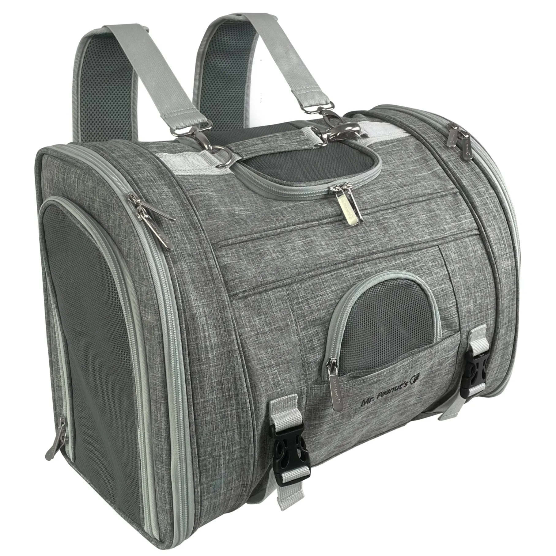 Mr. Peanut's Monterey Series Backpack Airline Compliant Pet Carrier - Newly Updated Model Now Available