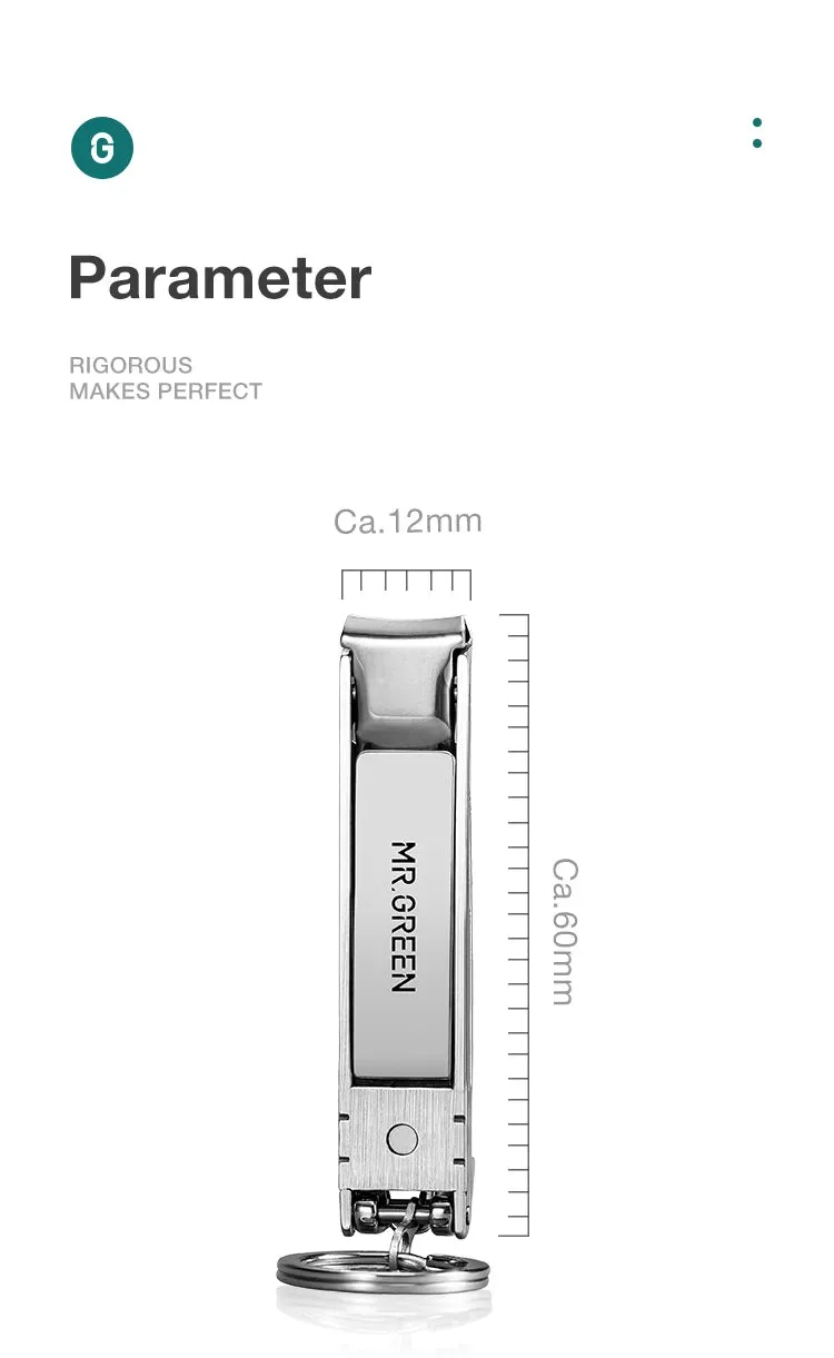 MR.GREEN Ultra-Thin Wide Jaw Travel Nail Clipper