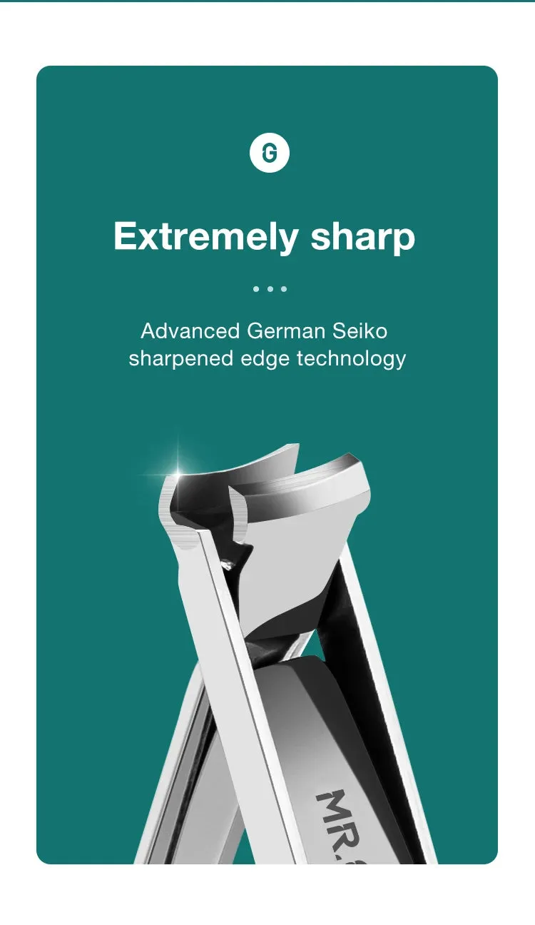 MR.GREEN Ultra-Thin Wide Jaw Travel Nail Clipper