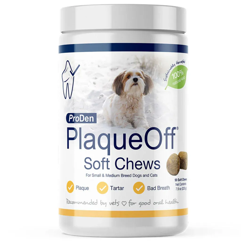 NaturVet Proden PlaqueOff Soft Chews for Small & Medium Breed Dogs & Cats