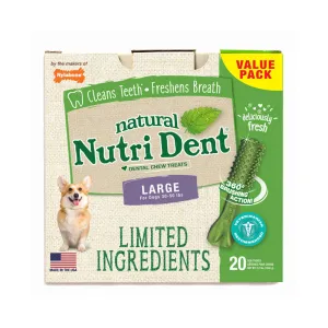 Nylabone Nutri Dent Limited Ingredient Dental Chews Fresh Breath