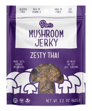 Pan's Mushroom Jerky - Zesty Thai Pan's Mushroom Jerky