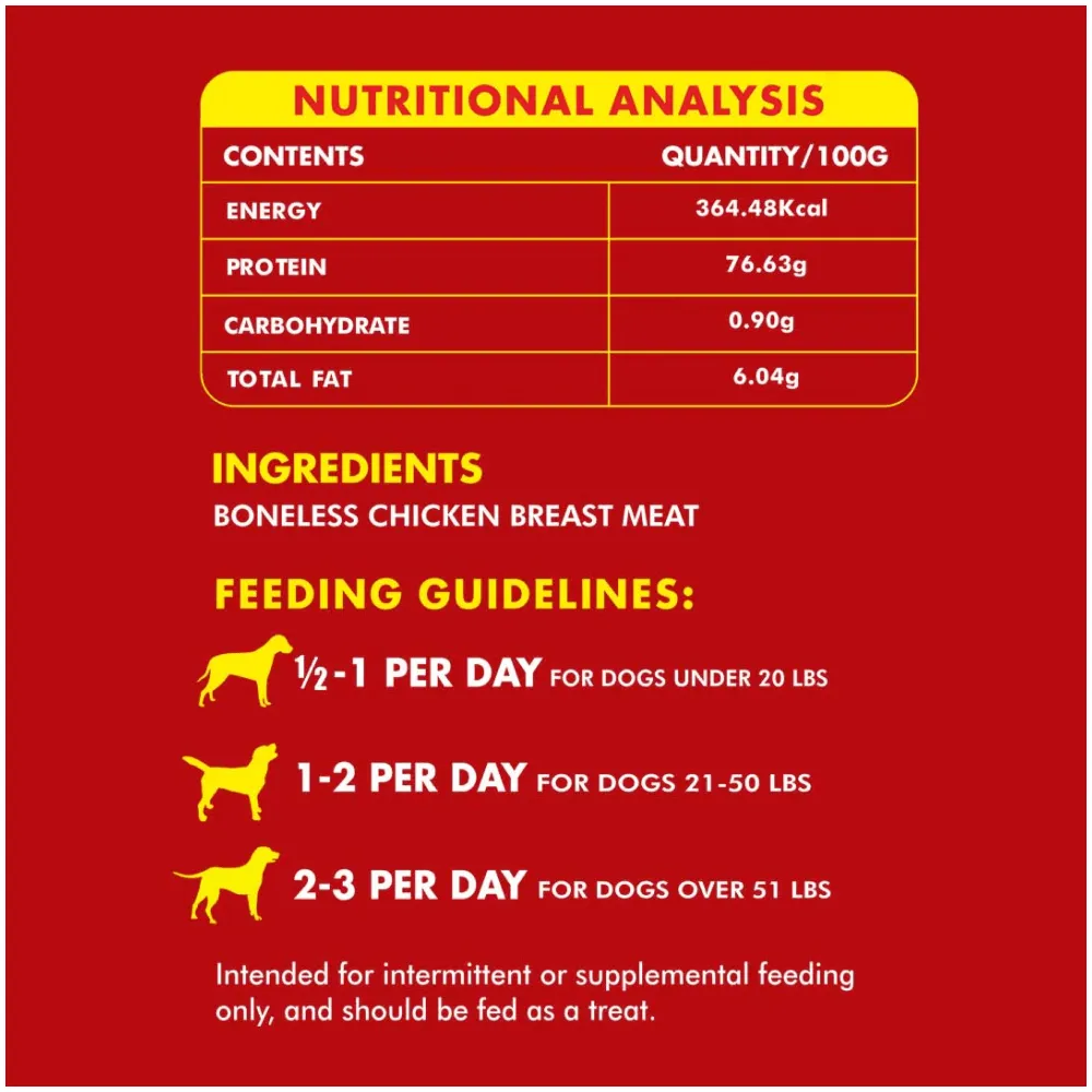 Pawsindia Organics Raw Bites Chicken Jerky Dog Treats