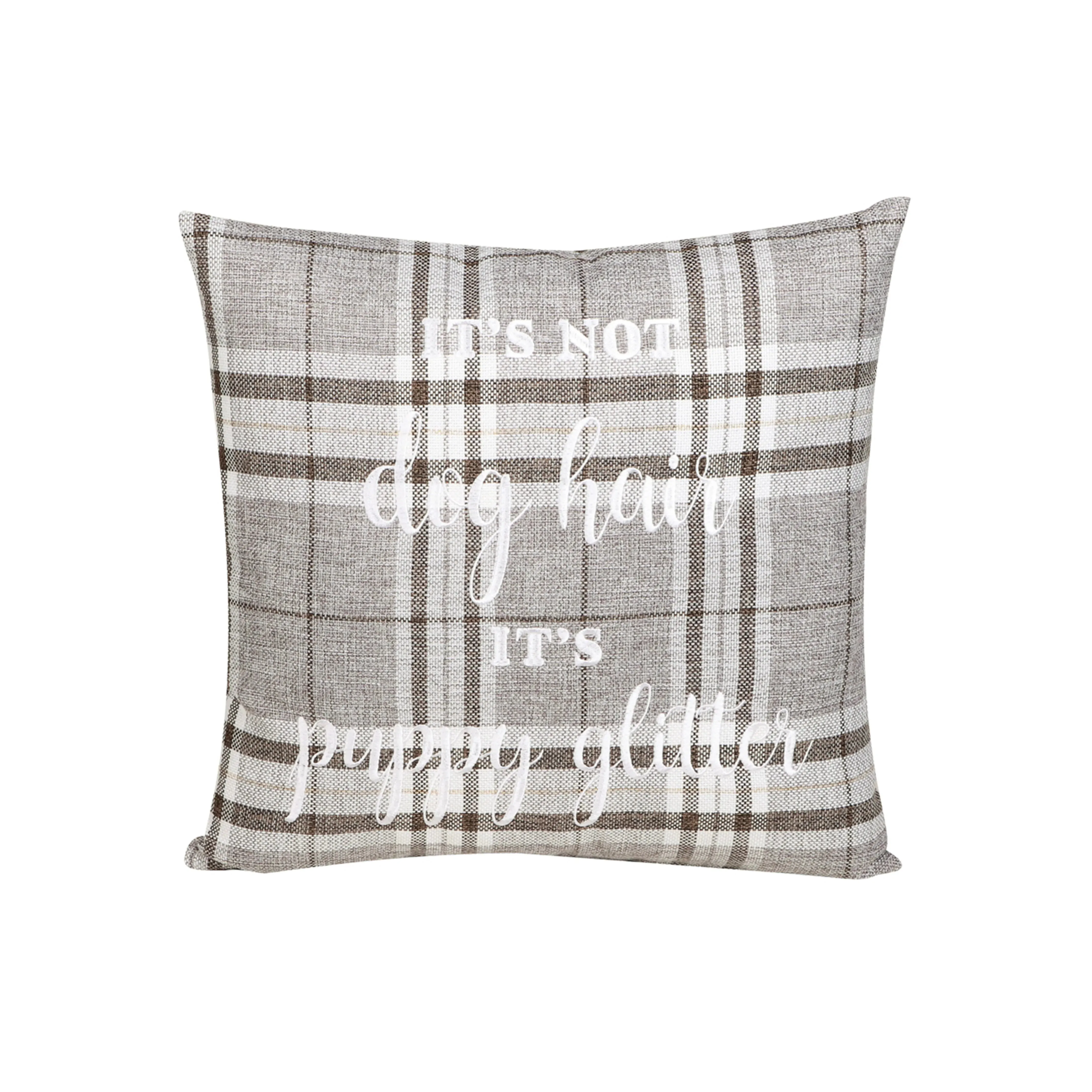 Pet Brands Tweedy Cushion With Quote Print