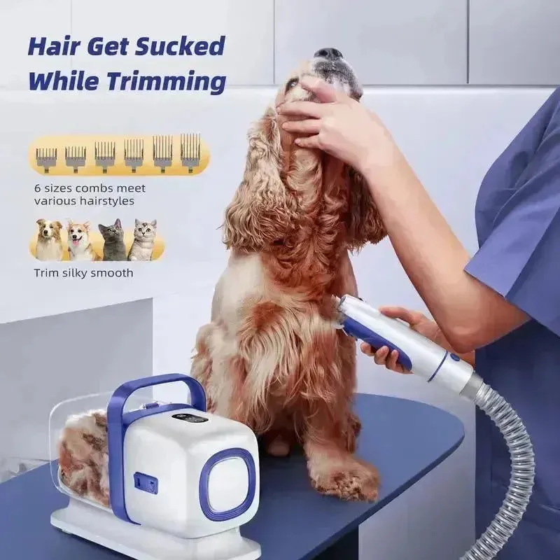 Pet Grooming Kit with Vacuum & Clipper