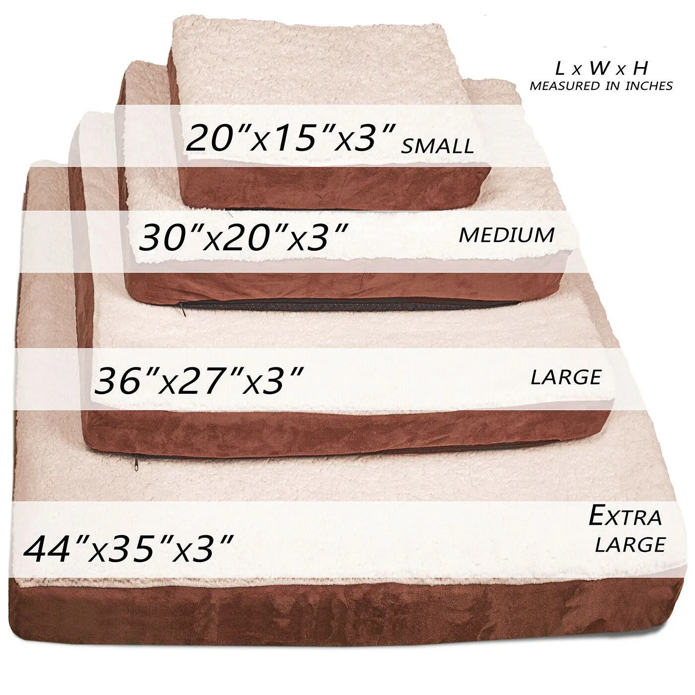 PETLAVISH™ XL Orthopedic Memory Foam Dog/Cat Bed - Soft Calming Lounger Mat