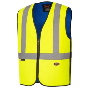 Pioneer Men's Hi-Vis Cooling Safety Vest - Reflective Stripes, Advanced Cooling Technology, Durable Workwear, Stay Visible & Comfortable | Sizes S-5XL