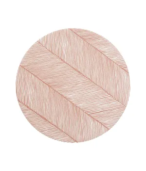 Premium High Chair Splat Mats | Sandy Lines - Sea Shell