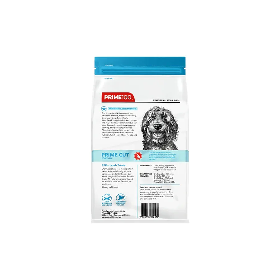 Prime 100 SPD Prime Cut Lamb Single Protein Dog Treats 100g