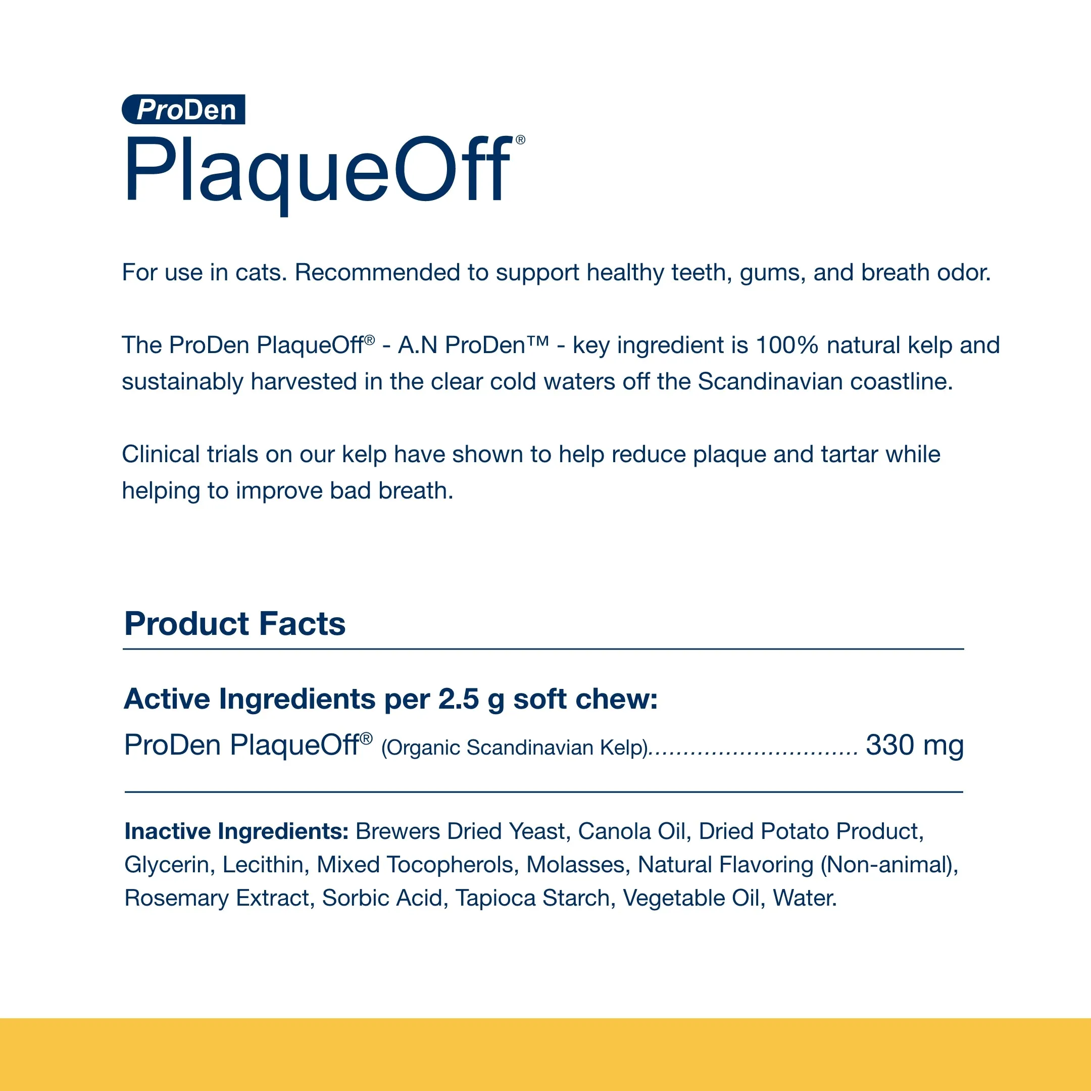 ProDen PlaqueOff® Cat Soft Chew