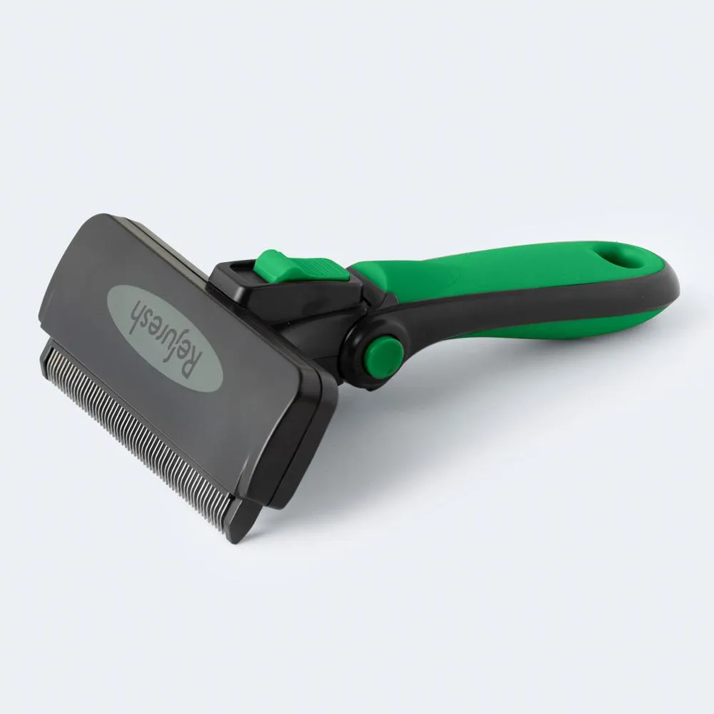 Refuresh Long Hair Dog Deshedding Tool Green Large^^^