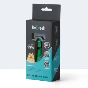 Refuresh Long Hair Dog Deshedding Tool Green Small^^^