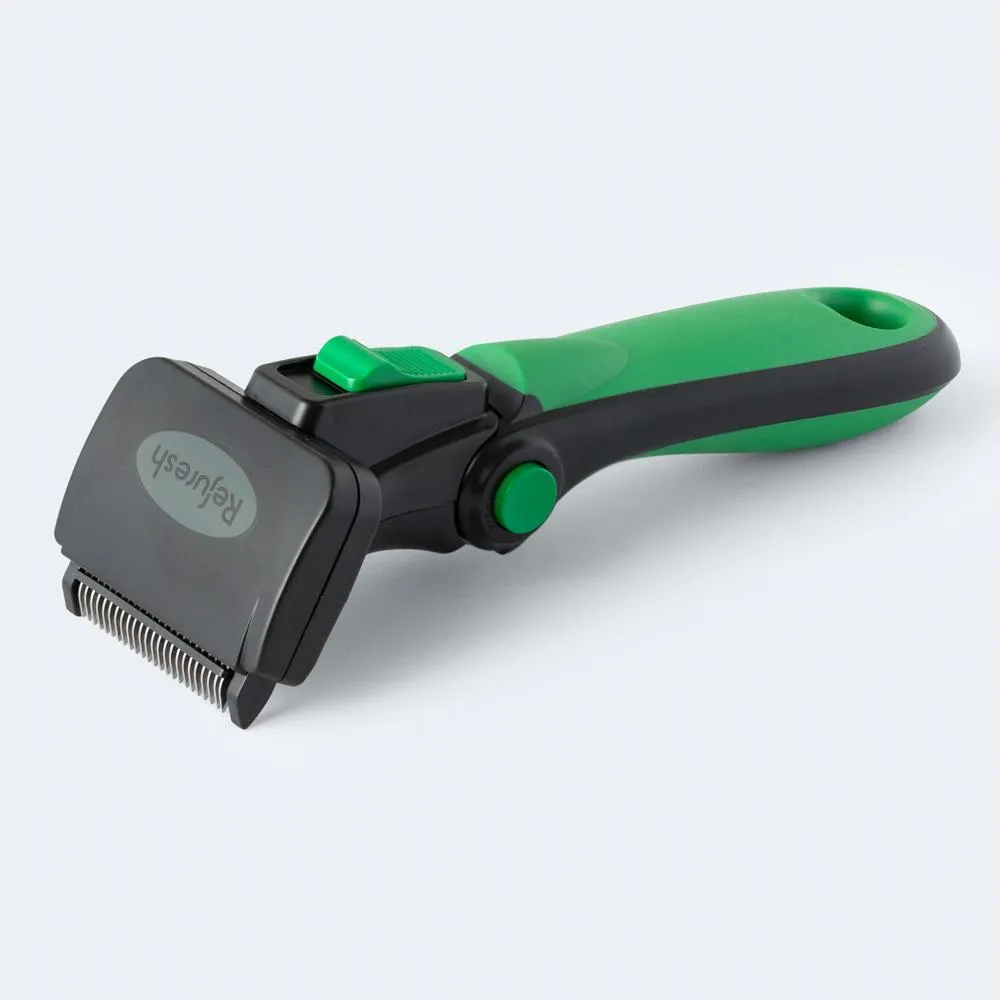 Refuresh Long Hair Dog Deshedding Tool Green Small^^^