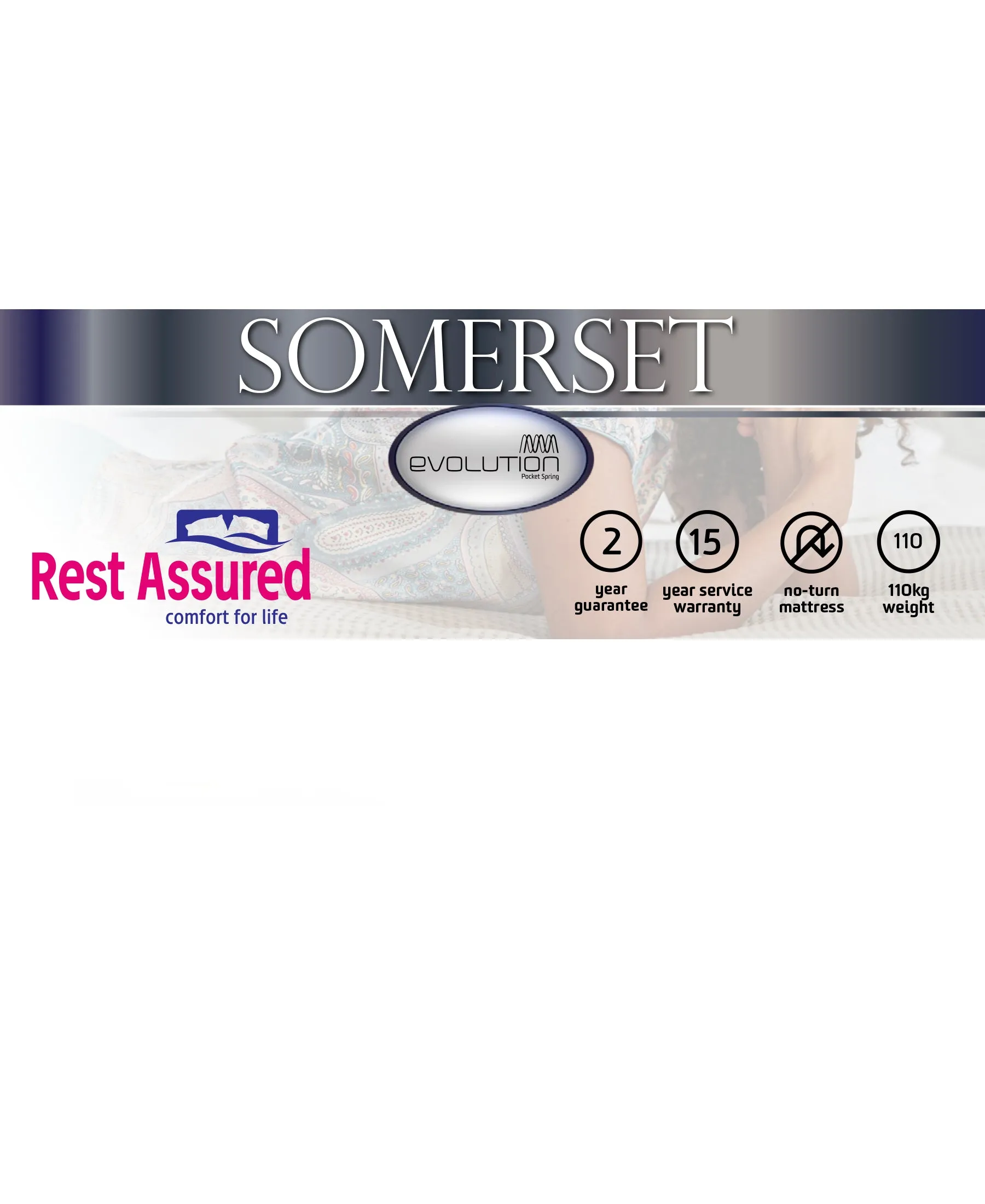 Rest Assured Somerset Bed Queen
