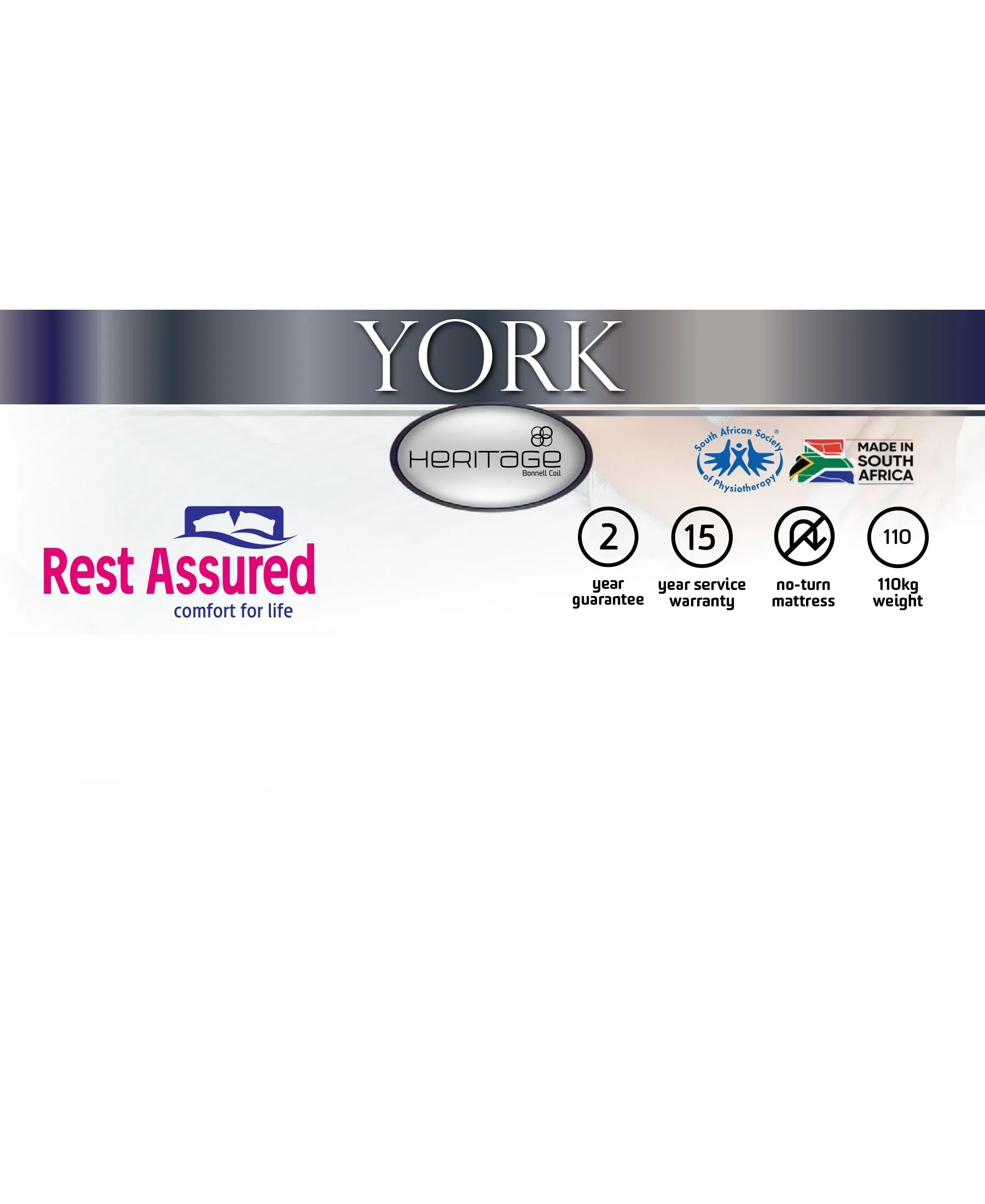 Rest Assured York Bed 3/4