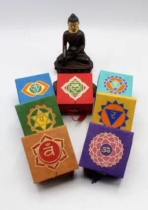Seven Chakra Energy Meditation Mini Singing Bowl  Gift Set