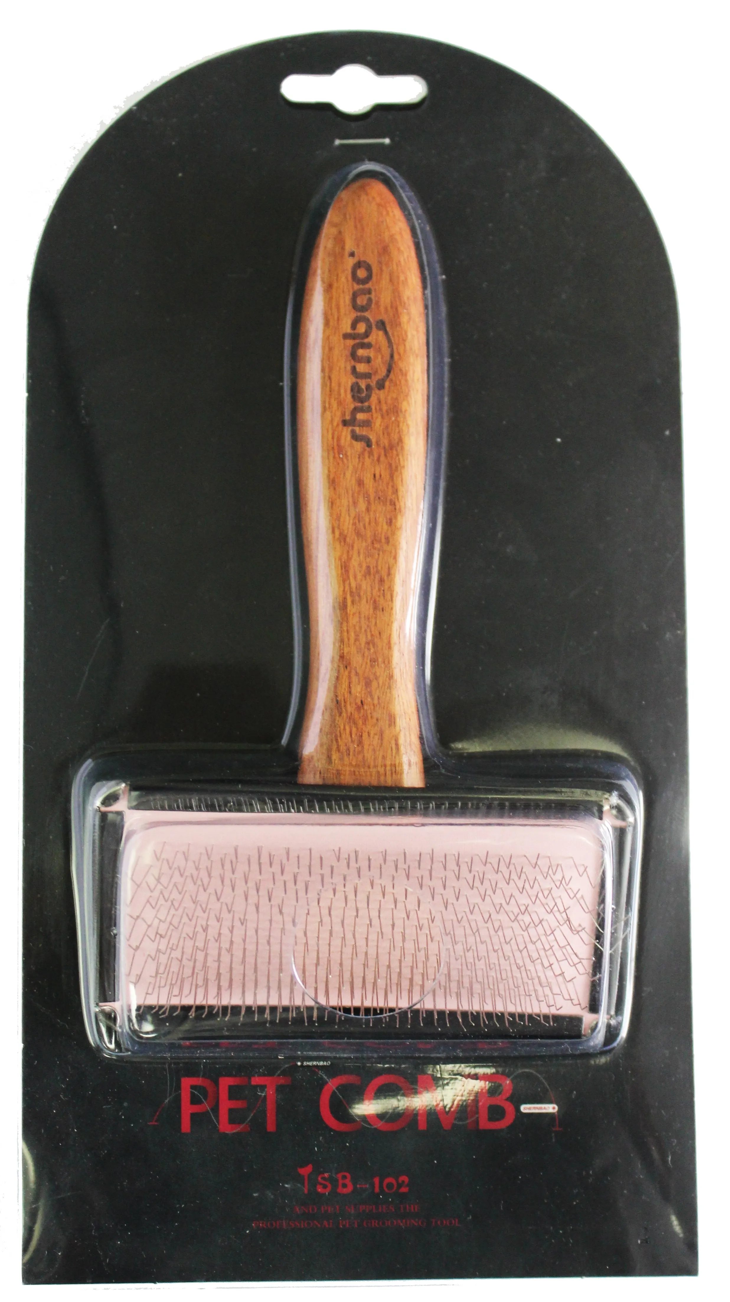 Shernbao Slicker Brush Medium - Pink