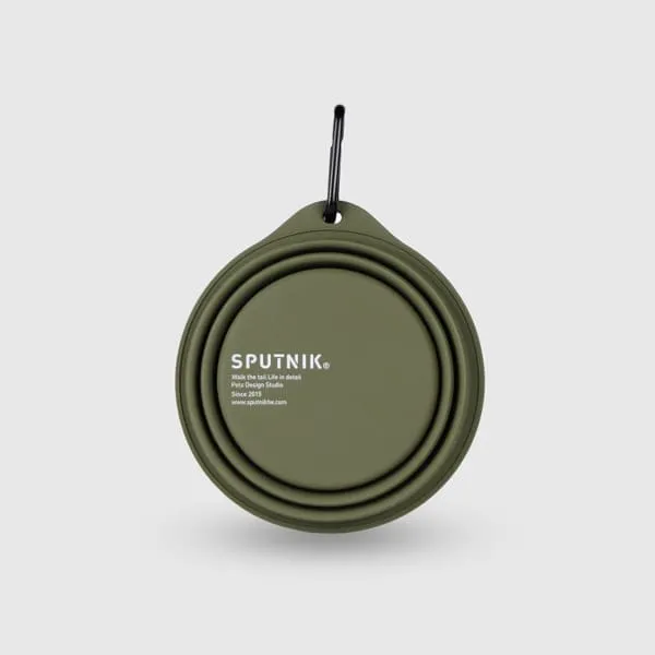 Sputnik Collapsible Green Pet Bowl