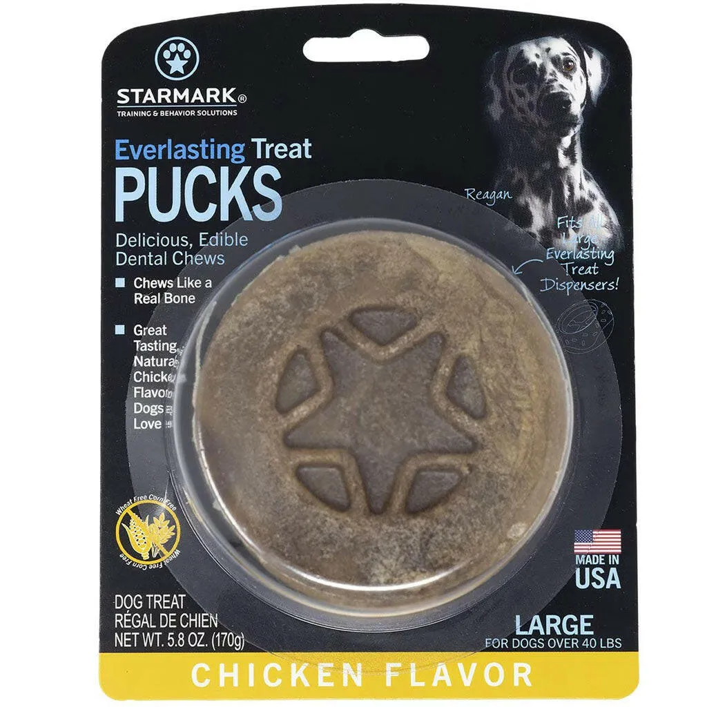 Starmark Everlasting Treat PUCKS Chicken Flavor Dental Dog Chews