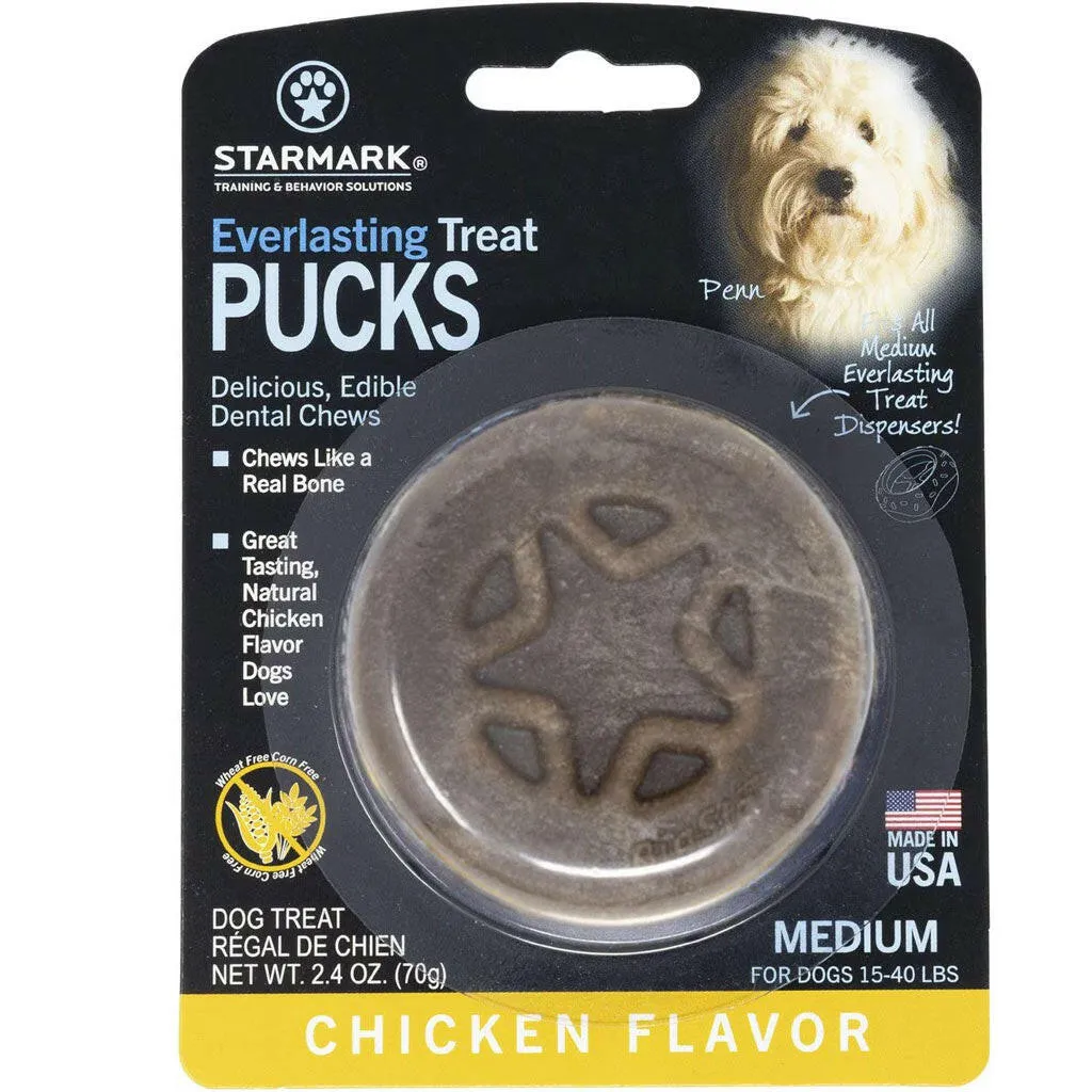 Starmark Everlasting Treat PUCKS Chicken Flavor Dental Dog Chews
