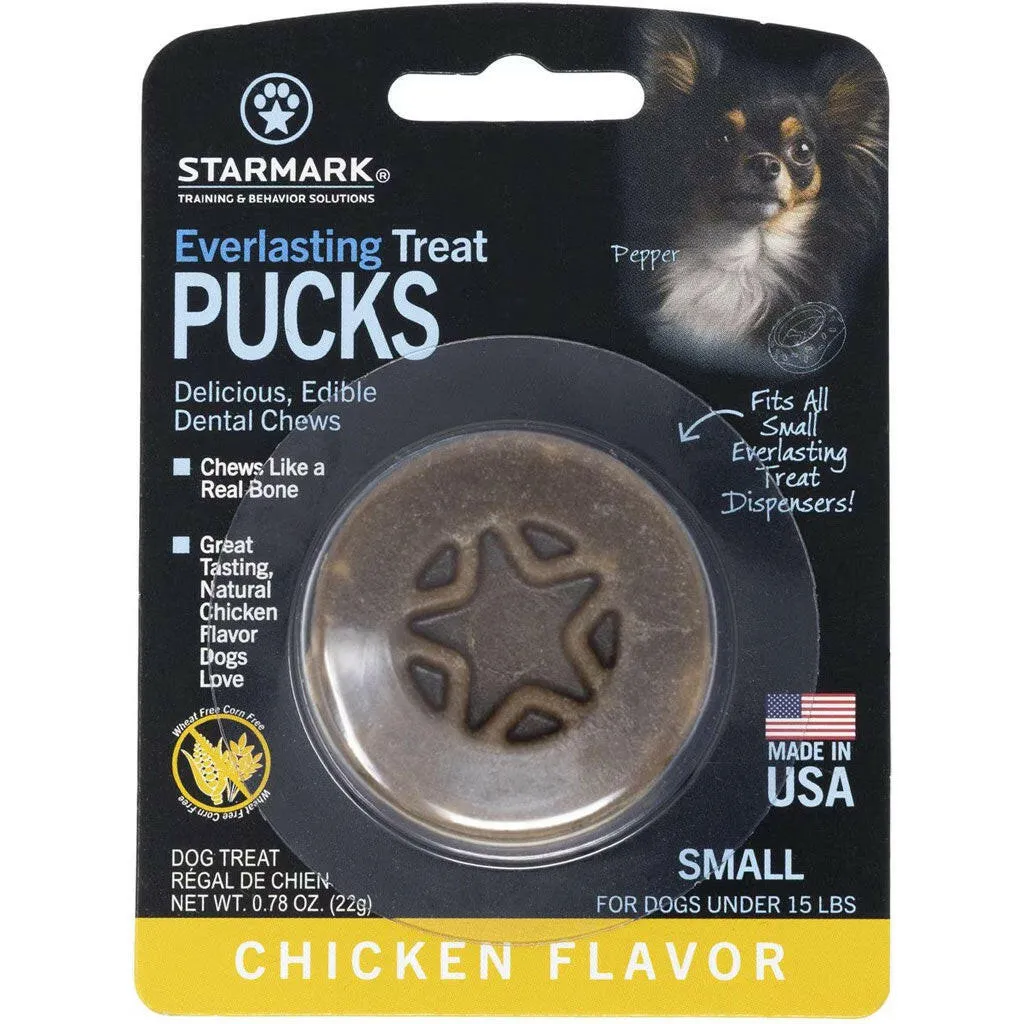 Starmark Everlasting Treat PUCKS Chicken Flavor Dental Dog Chews