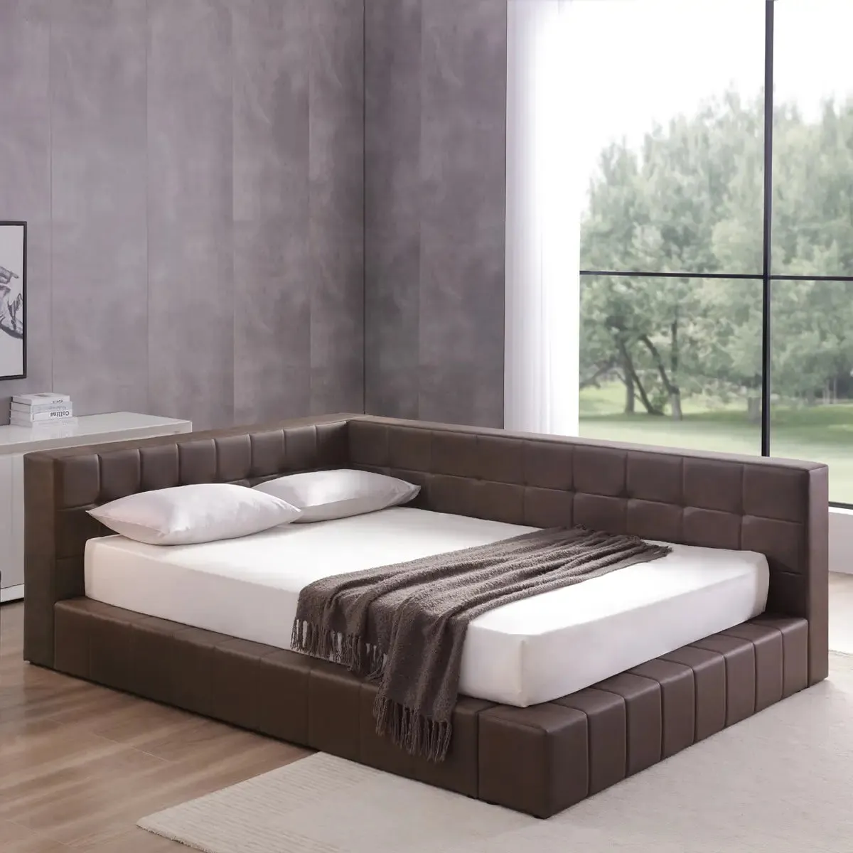 Twin or Full Chocolate Day Bed- Model Ldelle