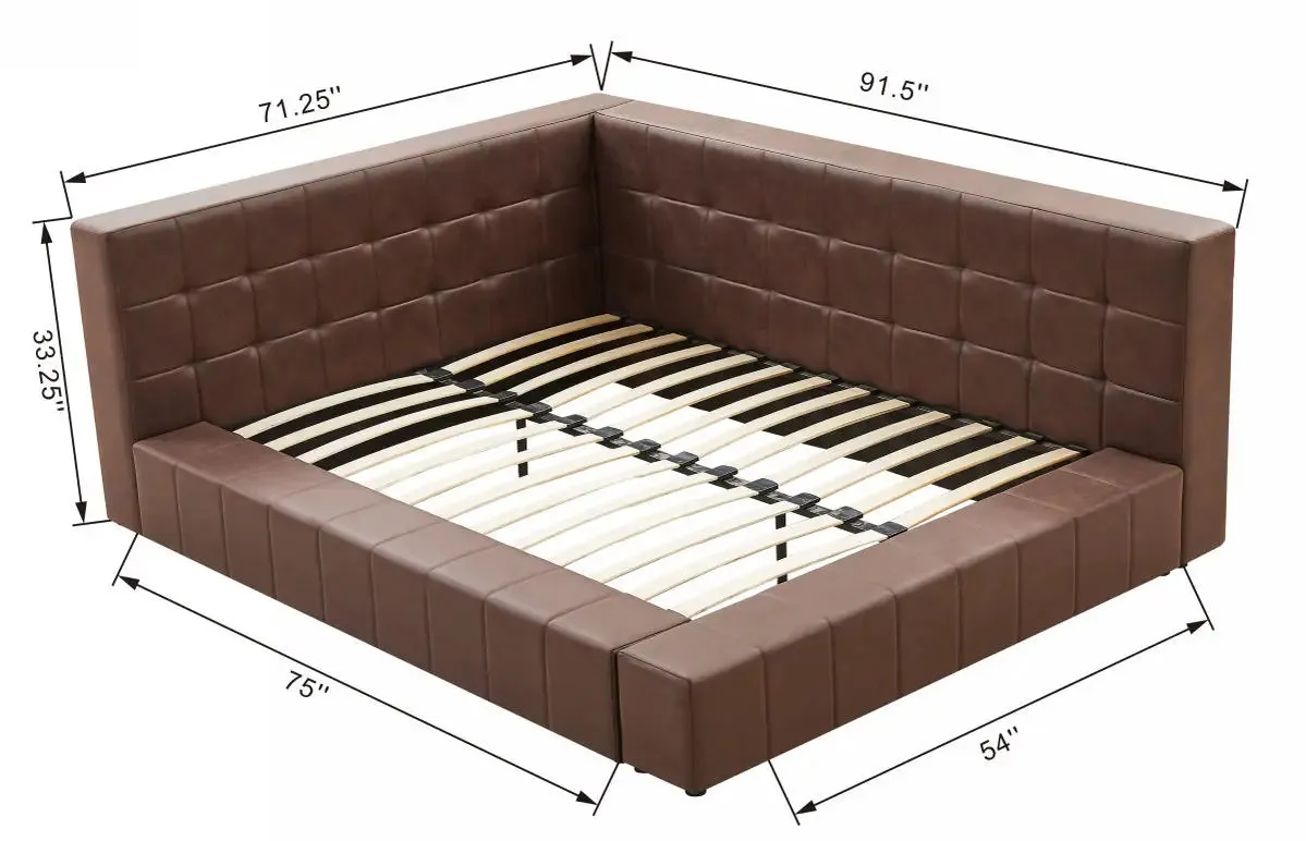 Twin or Full Chocolate Day Bed- Model Ldelle