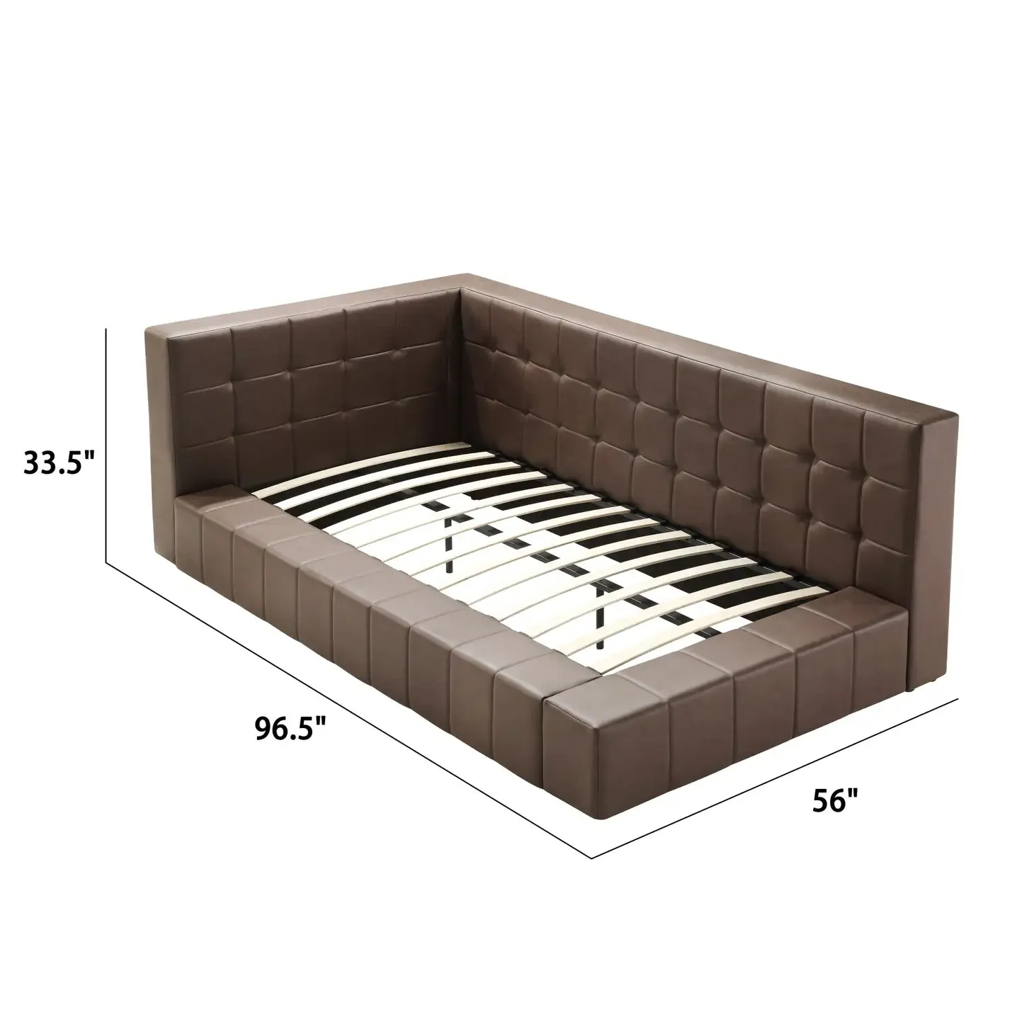 Twin or Full Chocolate Day Bed- Model Ldelle