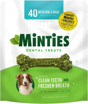 VetIQ Minties Dental Treats for Medium & Large Dogs