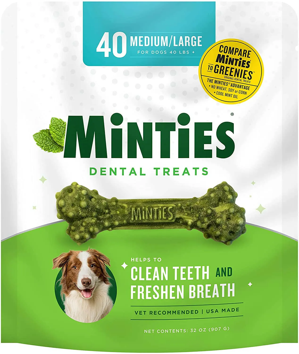 VetIQ Minties Dental Treats for Medium & Large Dogs