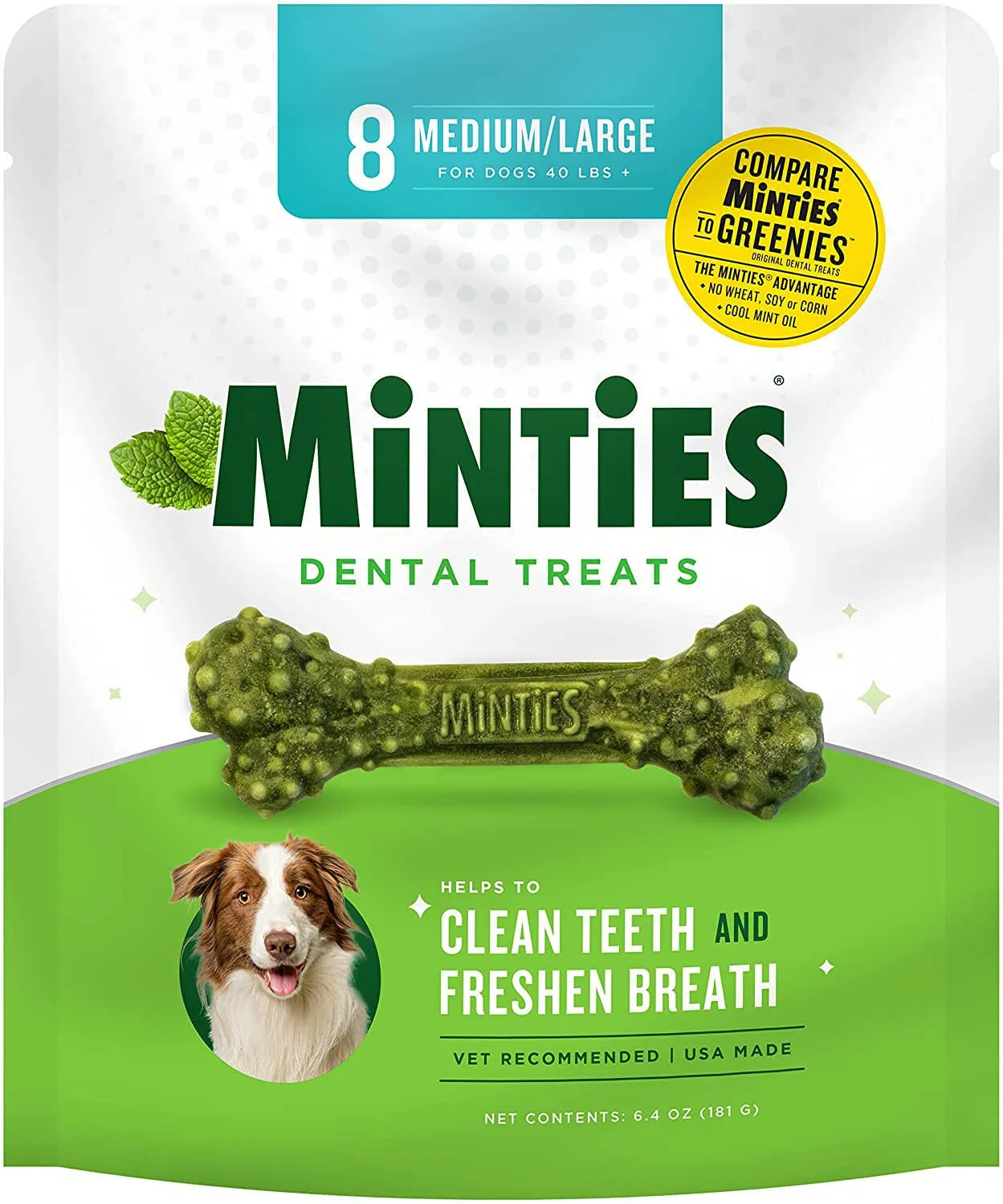 VetIQ Minties Dental Treats for Medium & Large Dogs