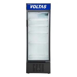 Voltas VC GT 450 SD P 450 Litres Visi Cooler (Metallic Egrey)  Single Door, Energy Efficient, Castor Wheels, LED Light