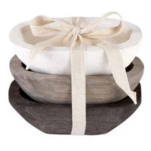 Wood Snack Bowls