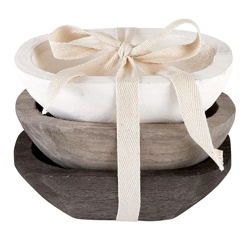 Wood Snack Bowls