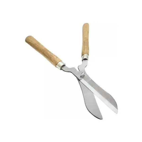 Wooden Handle Hedge Shears for Bush Trimming