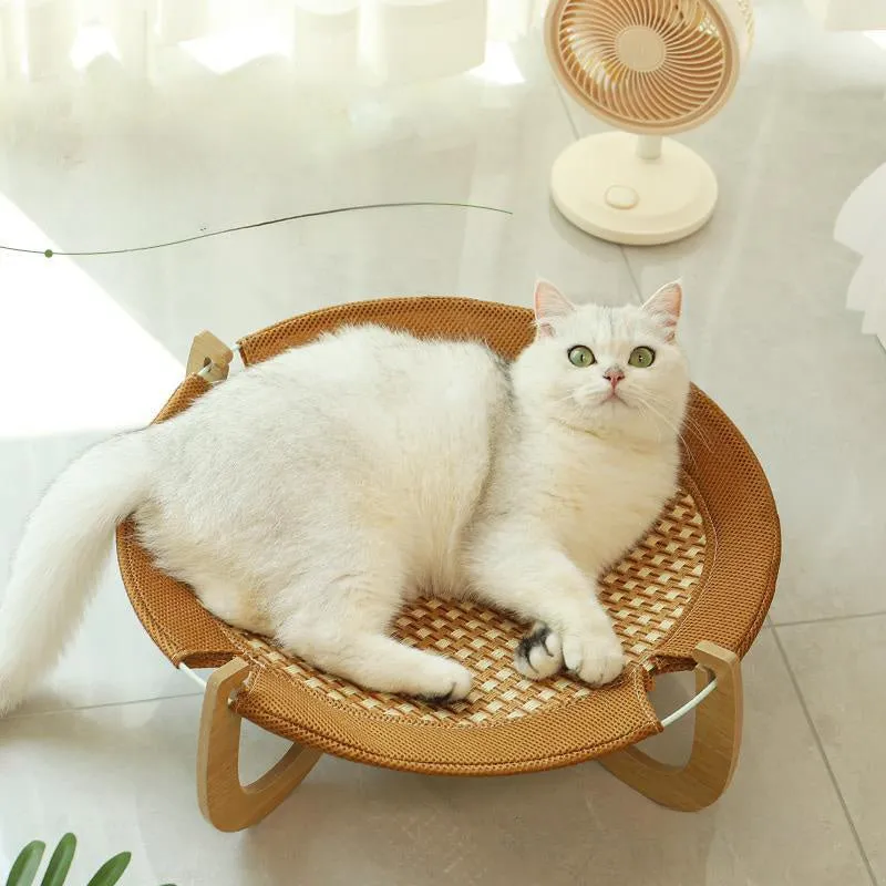 Woven Dog Cat Off The Ground Bed
